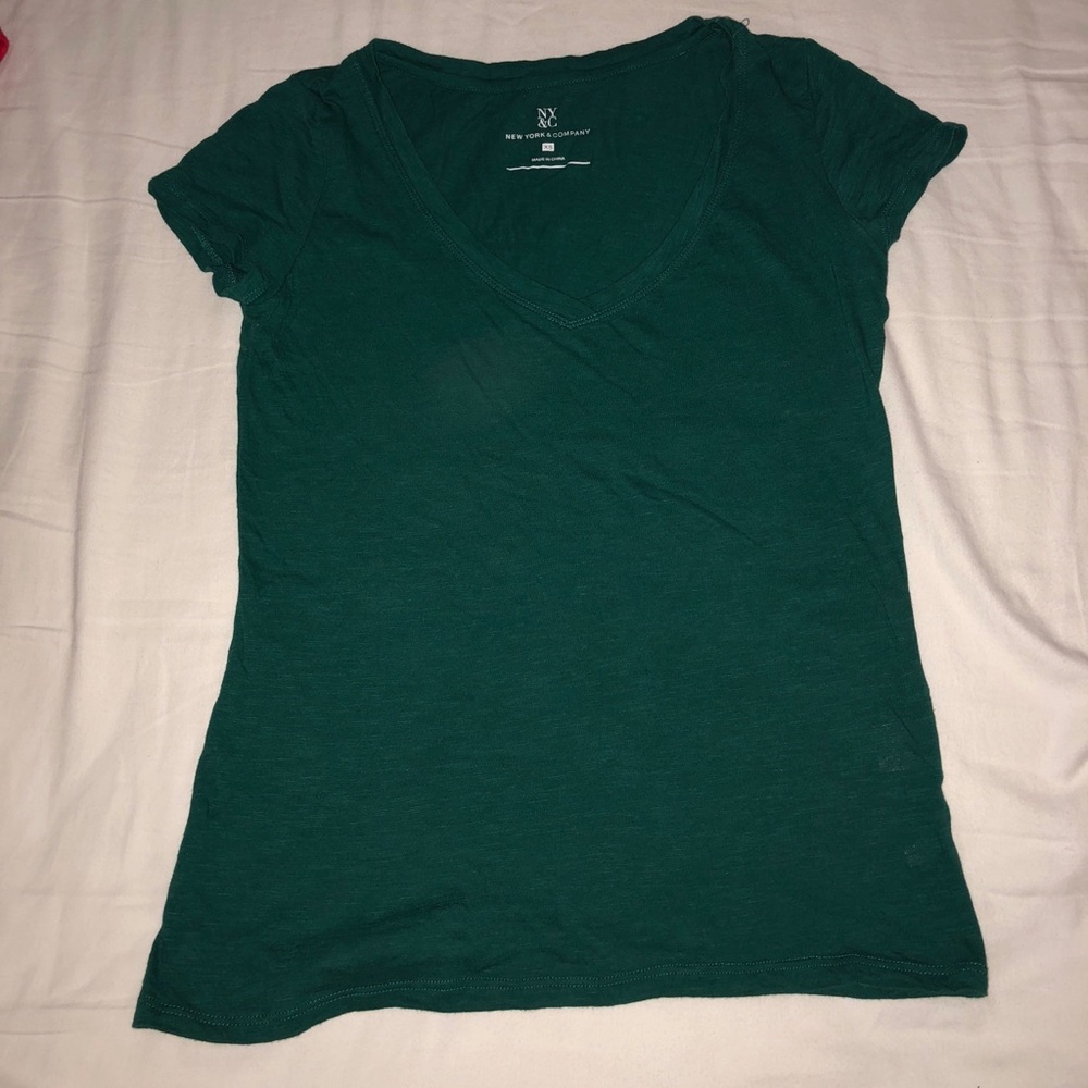 Emerald Green V-Neck